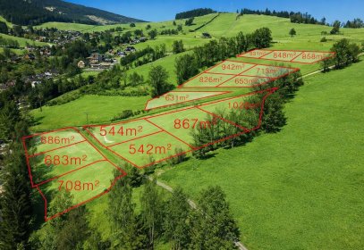 PŘEDPRODEJ 14 POZEMKŮ V HYNČICÍCH POD SUŠINOU