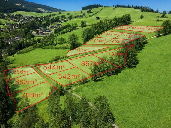 PŘEDPRODEJ 14 POZEMKŮ V HYNČICÍCH POD SUŠINOU