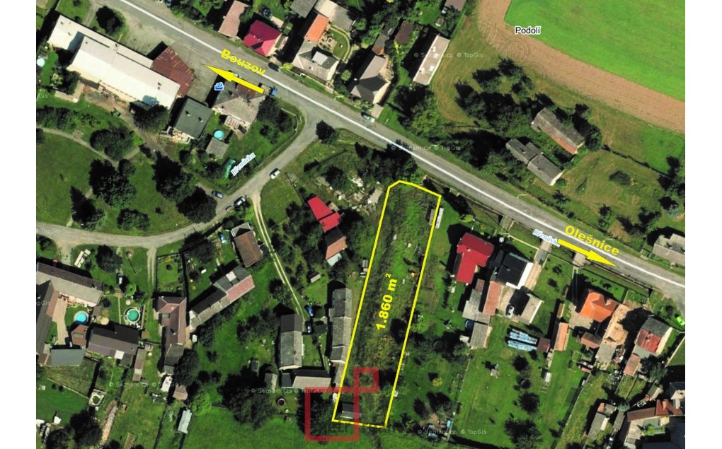Pozemek k bydlení na prodej, Bouzov 1.860 m²