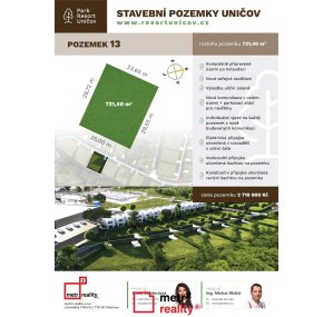 Pozemek k bydlení na prodej, Uničov Šumperská, 721 m²