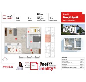 Byt 2+kk na prodej, Lipník nad Bečvou Na Výsluní, 52 m²